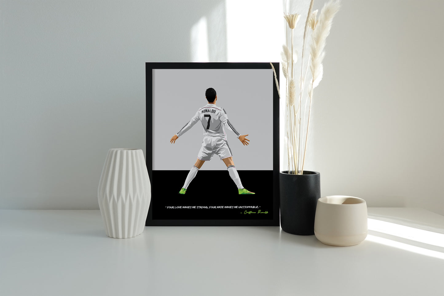 Cristiano Ronaldo Real Madrid Framed Poster