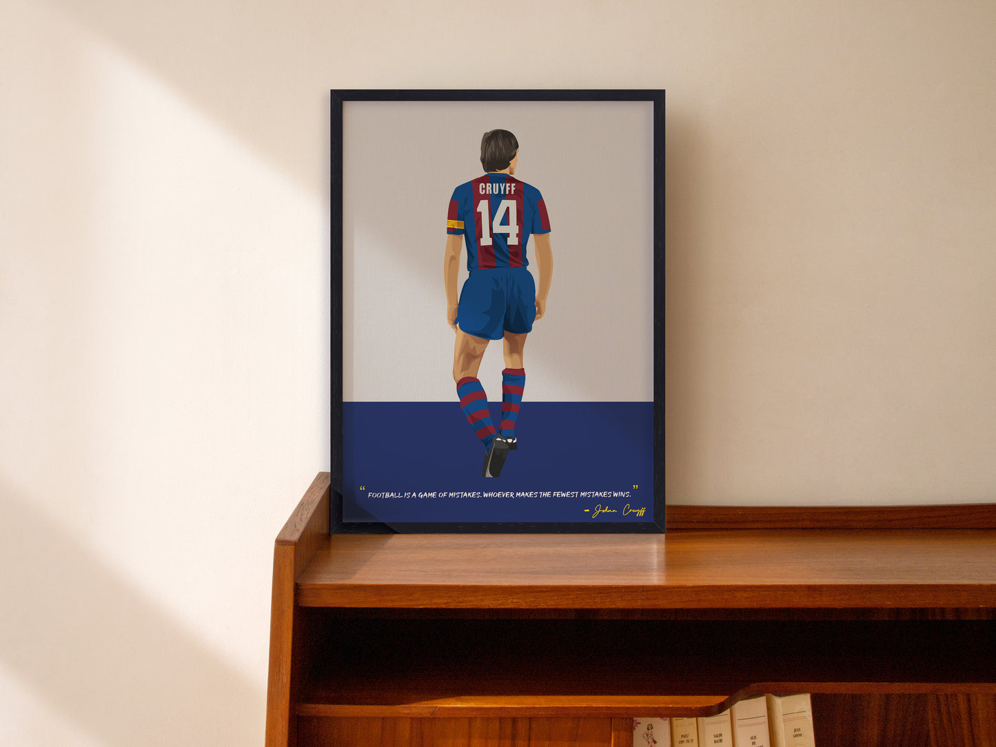 Johan Cruyff Barcelona Framed Poster