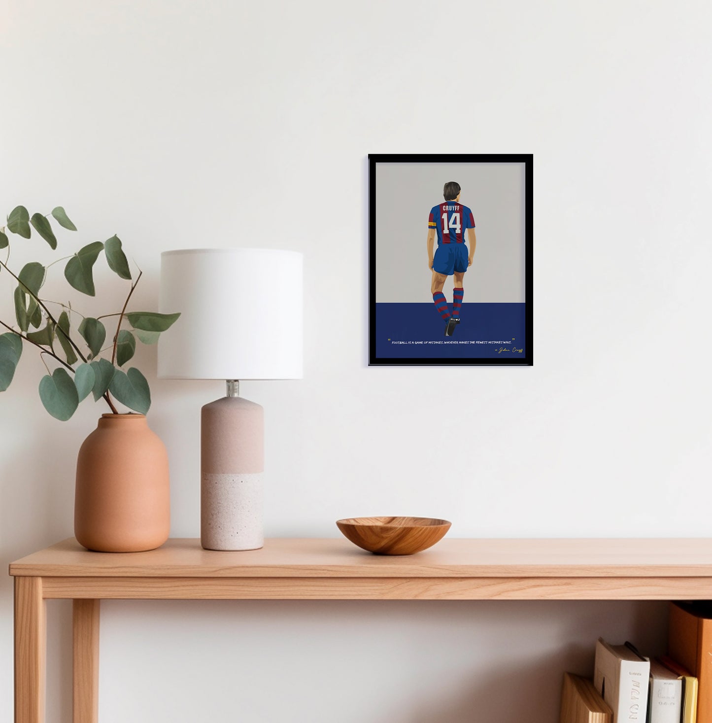 Johan Cruyff Barcelona Framed Poster