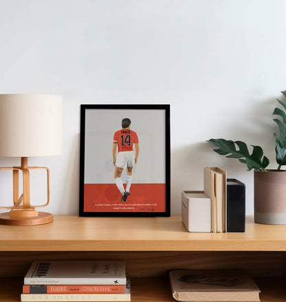 Johan Cruyff Netherlands Framed Poster - International Football