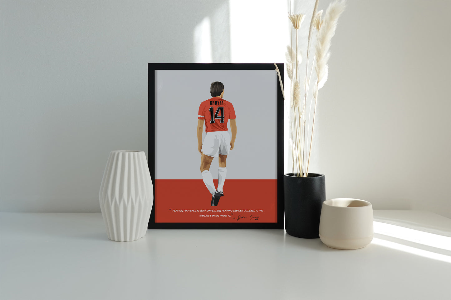 Johan Cruyff Netherlands Framed Poster - International Football