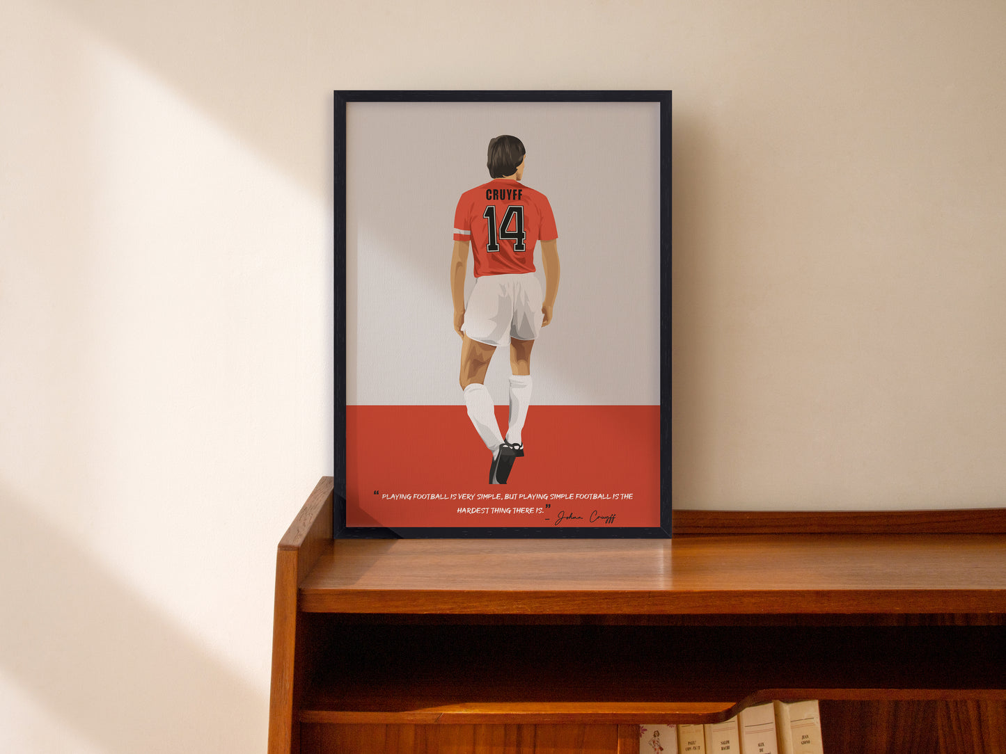 Johan Cruyff Netherlands Framed Poster - International Football