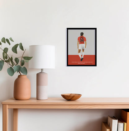 Johan Cruyff Netherlands Framed Poster - International Football