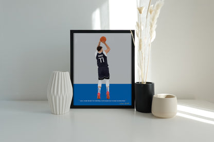 Luka Doncic Framed Poster