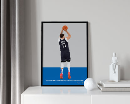 Luka Doncic Framed Poster