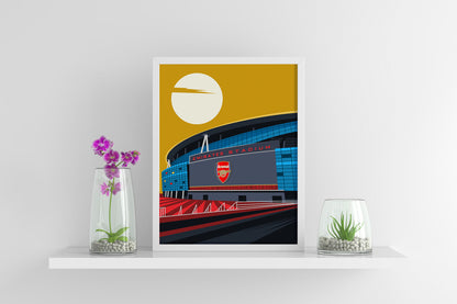 Emirates Stadium Exterior Arsenal Framed Poster