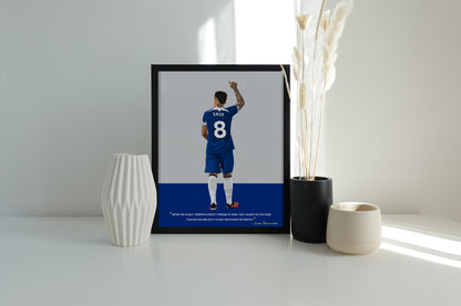 Enzo Fernández Chelsea Framed Poster