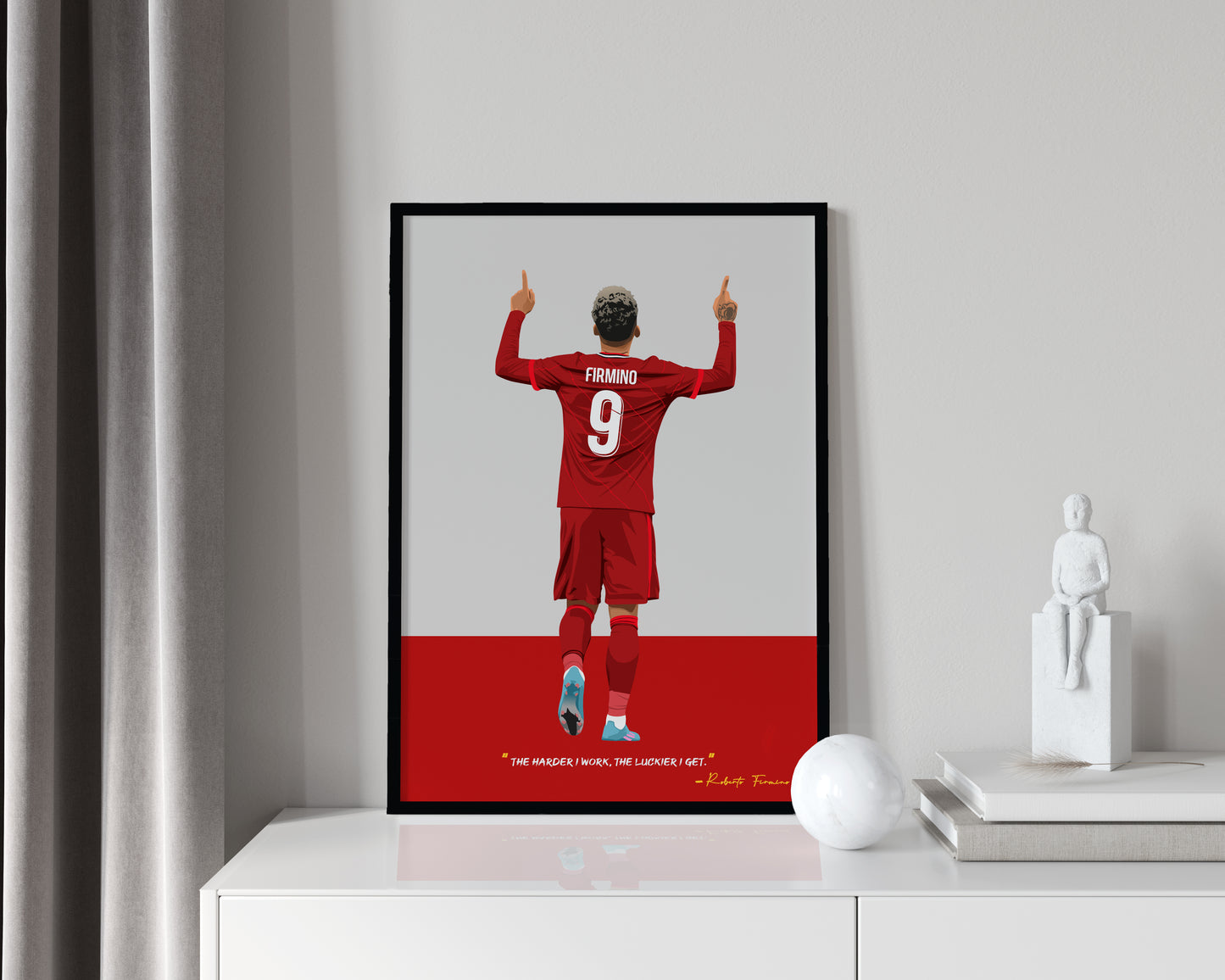 Roberto Firmino Liverpool Framed Poster