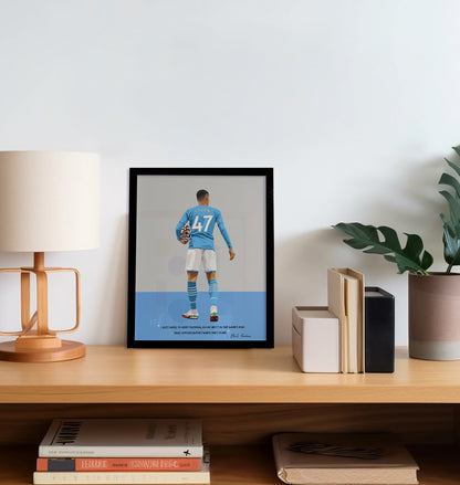 Phil Foden Manchester City Framed Poster