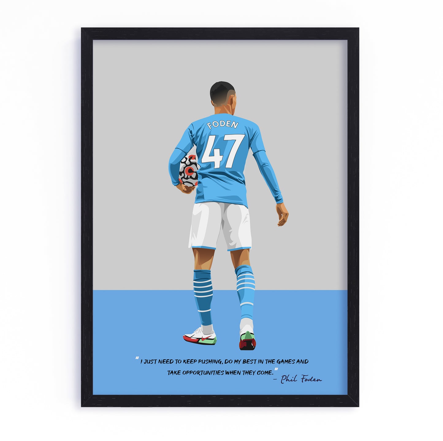 Phil Foden Manchester City Framed Poster