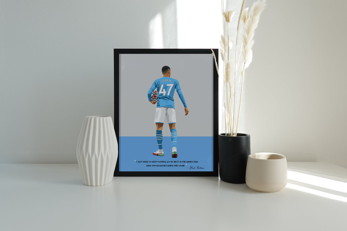 Phil Foden Manchester City Framed Poster