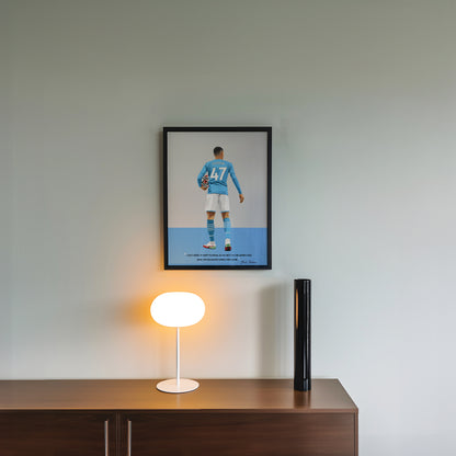 Phil Foden Manchester City Framed Poster