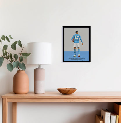 Phil Foden Manchester City Framed Poster