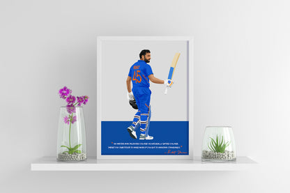 Rohit Sharma Framed Poster