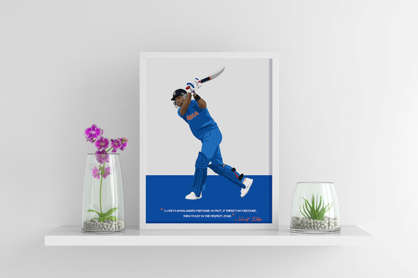 Virat Kohli Framed Poster