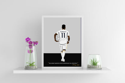 Rodrygo Real Madrid Framed Poster