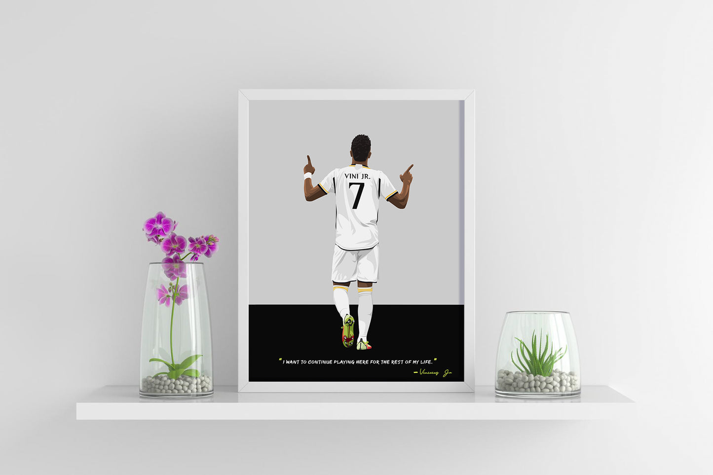 Vinicius Junior Real Madrid Framed Poster