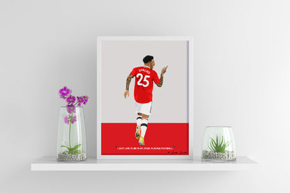 Jadon Sancho Manchester United Framed Poster