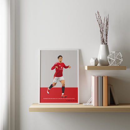 Alejandro Garnacho Manchester United Framed Poster