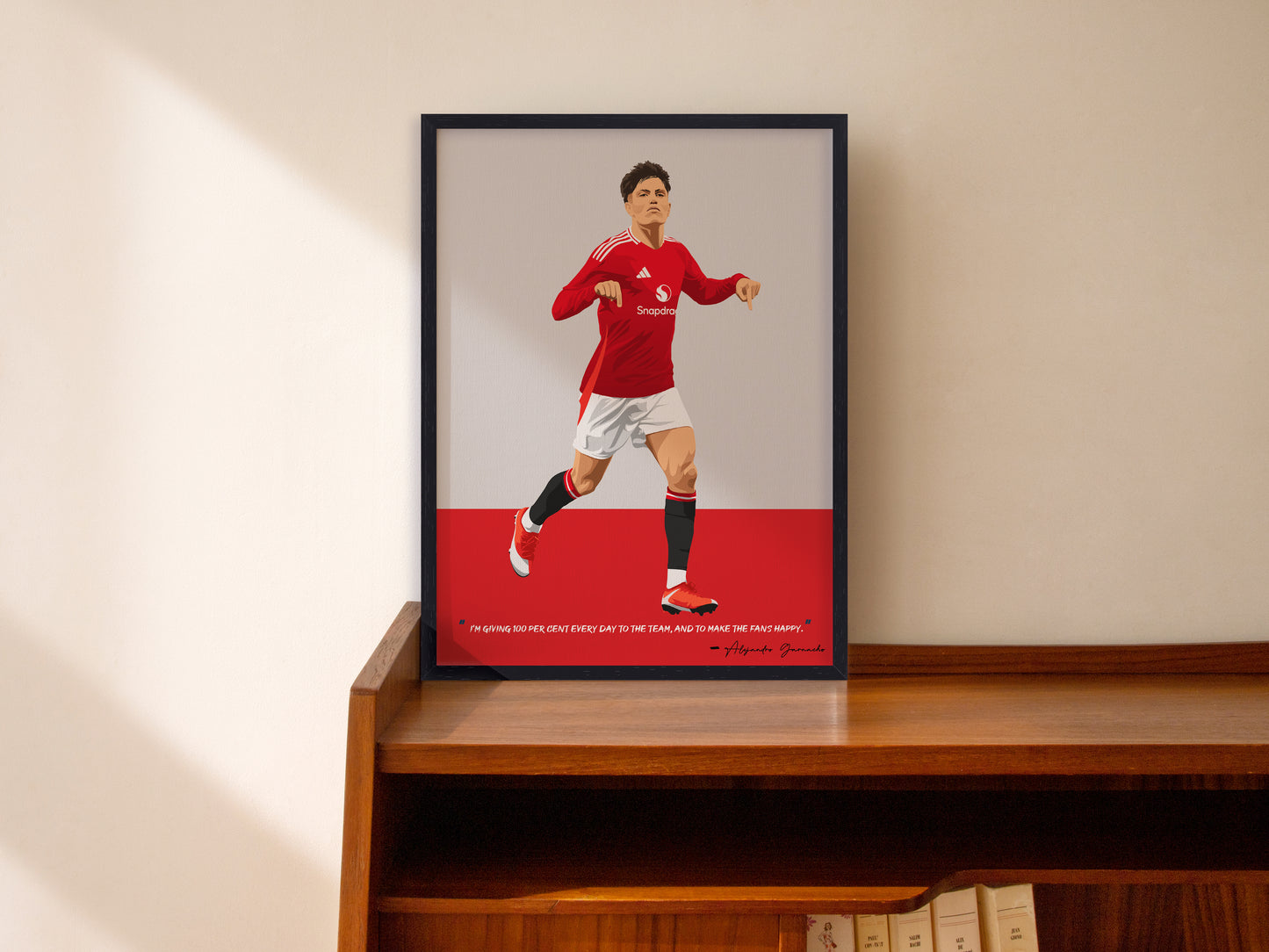 Alejandro Garnacho Manchester United Framed Poster