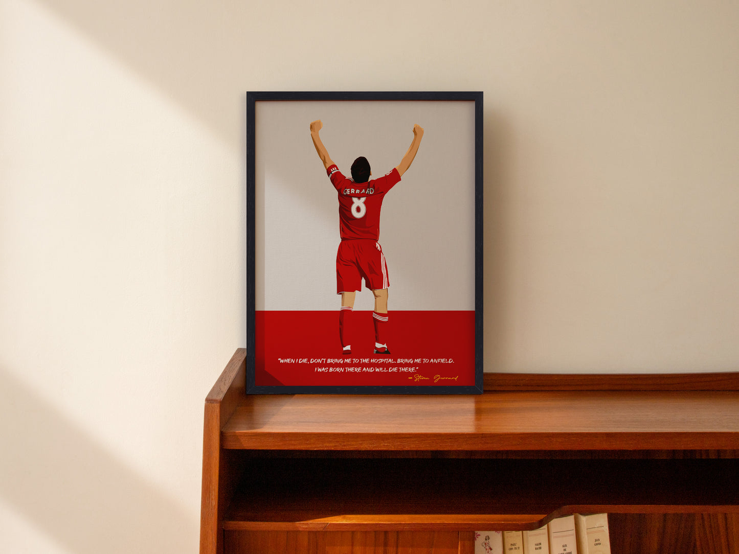 Steven Gerrard Liverpool Framed Poster