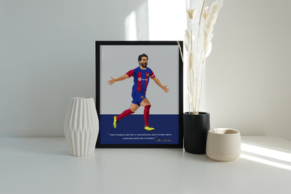 Ilkay Gundogan Barcelona Framed Poster