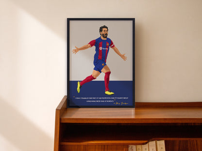 Ilkay Gundogan Barcelona Framed Poster