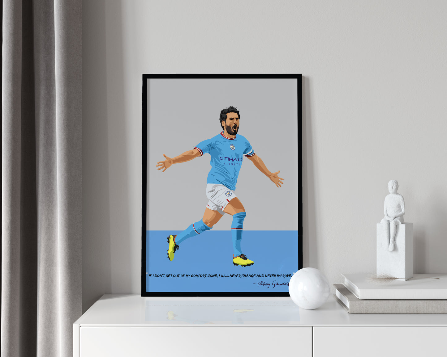 Ilkay Gundogan Manchester City Framed Poster