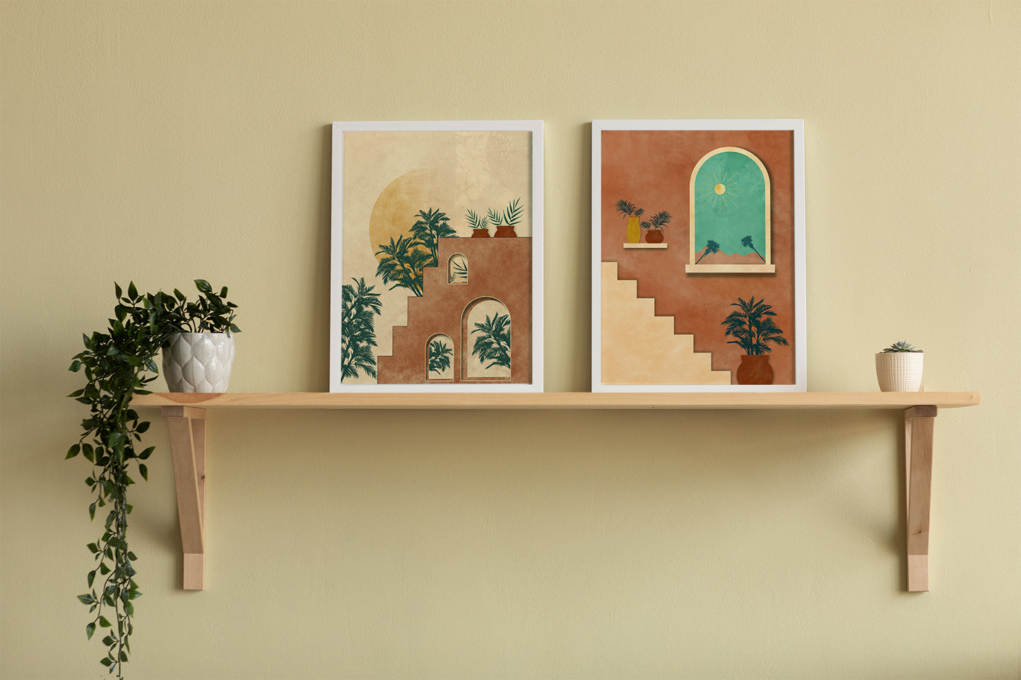 Set of 2 Modern Boho Desert