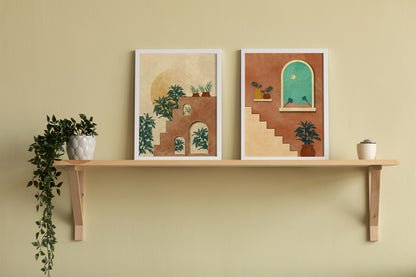 Set of 2 Modern Boho Desert