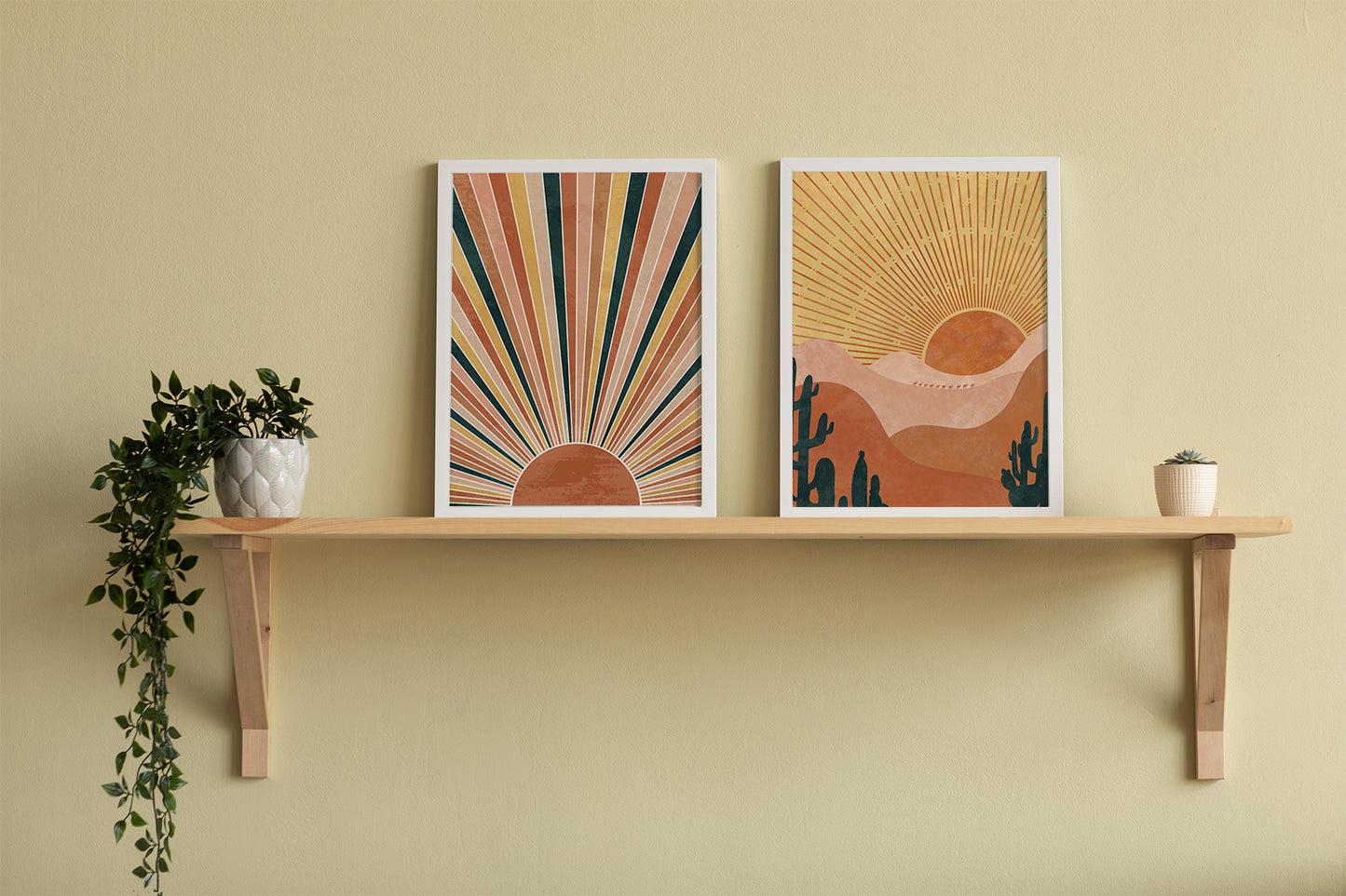 Set of 2 Minimal Sun Landscape