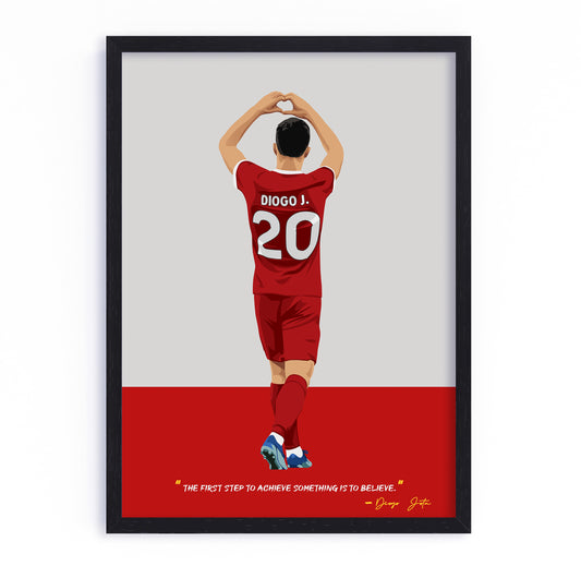 Diogo Jota Liverpool Framed Poster