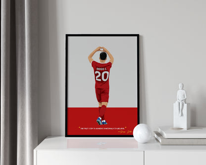 Diogo Jota Liverpool Framed Poster