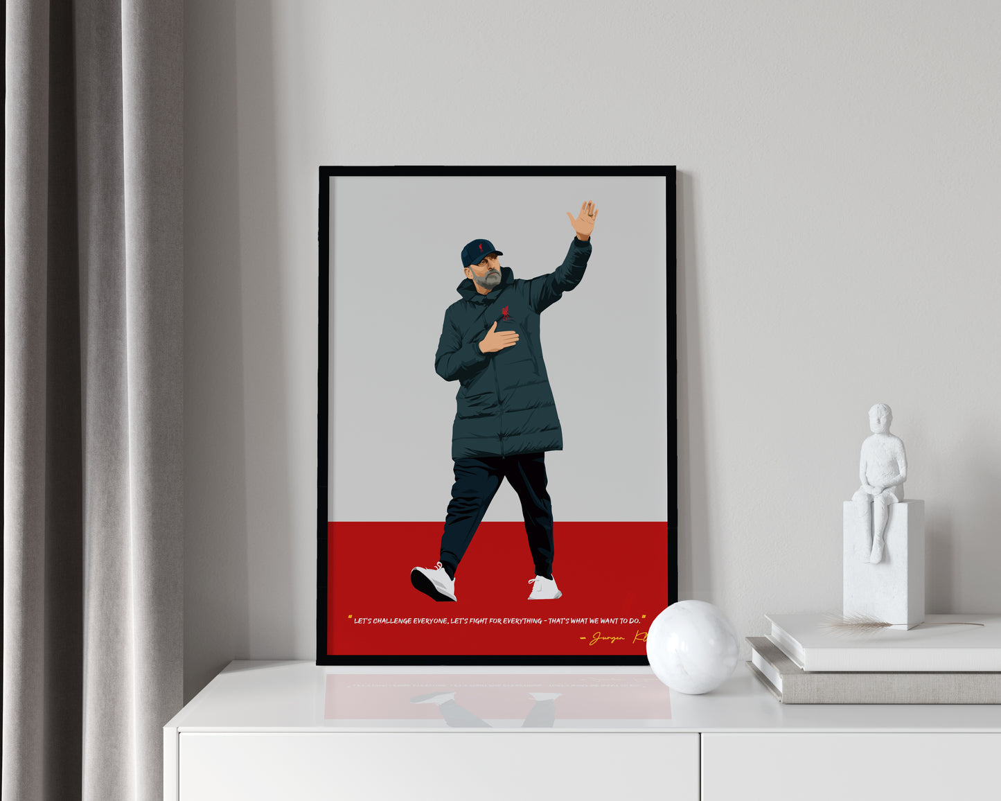 Jurgen Klopp Liverpool Tribute Art Frame