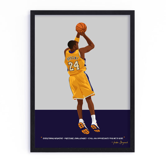 Kobe Bryant Framed Poster