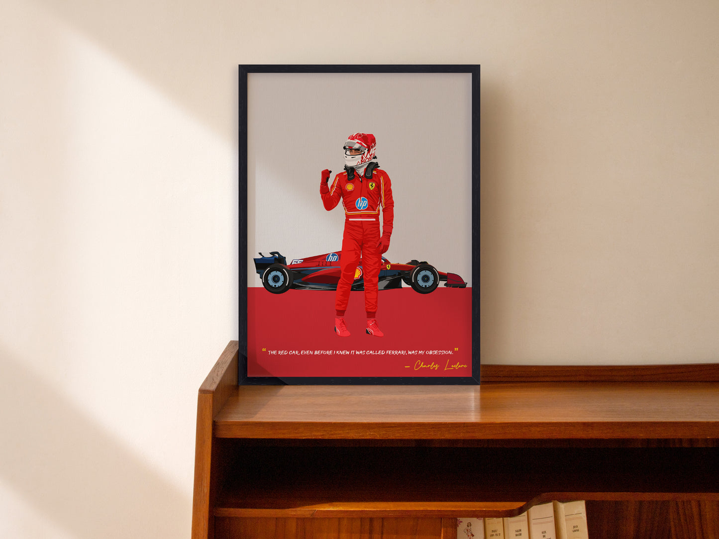 Charles Leclerc Frame, F1 Poster