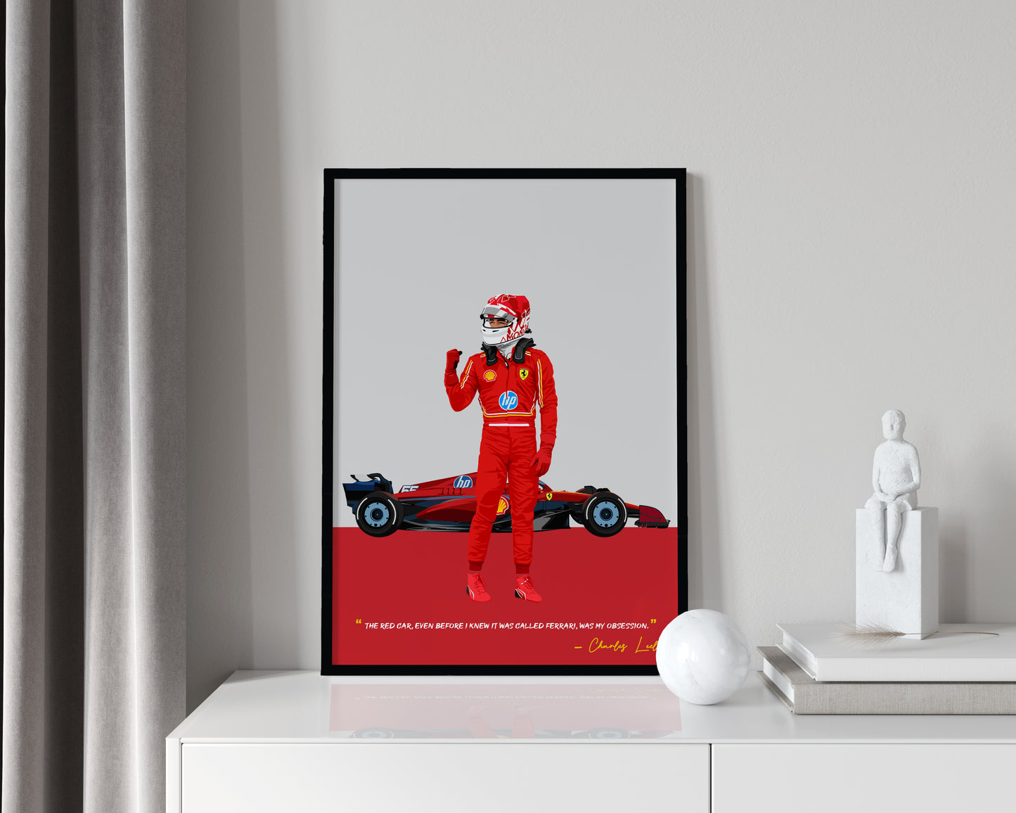 Charles Leclerc Frame, F1 Poster