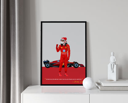 Charles Leclerc Frame, F1 Poster