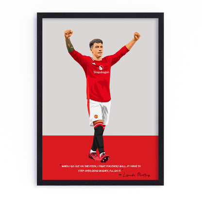 Lisandro Martinez Manchester United Framed Poster