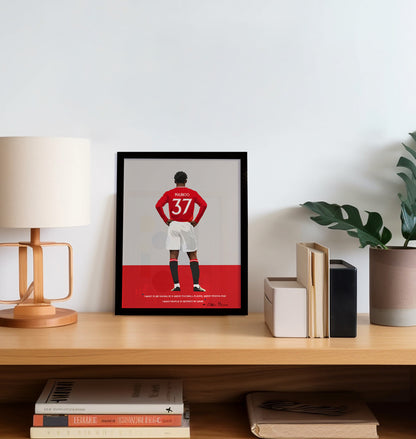 Kobbie Mainoo Manchester United Framed Poster