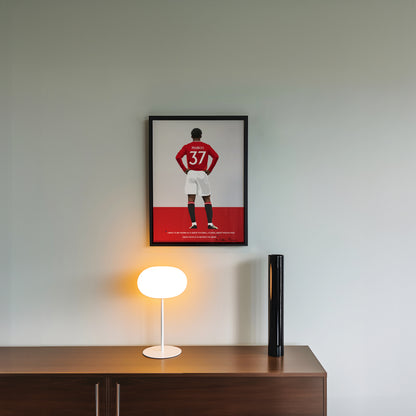 Kobbie Mainoo Manchester United Framed Poster