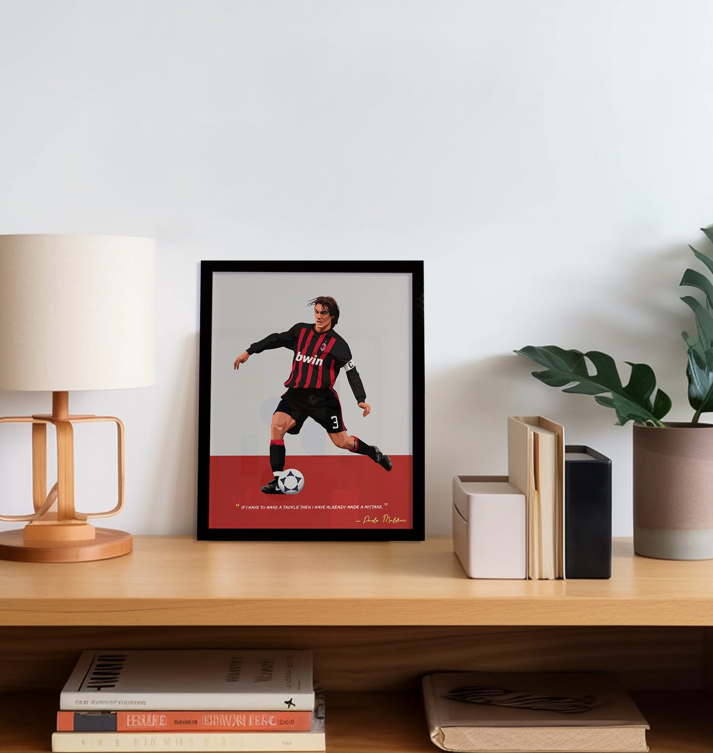 Paolo Maldini AC Milan Framed Poster - International Football