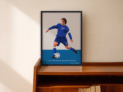 Paolo Maldini Italy Framed Poster - International Football