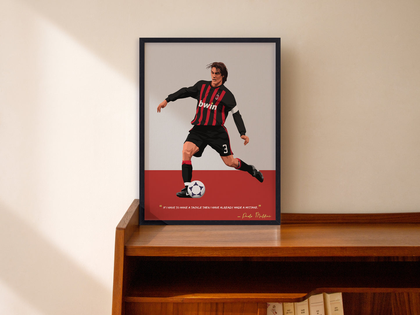 Paolo Maldini AC Milan Framed Poster - International Football