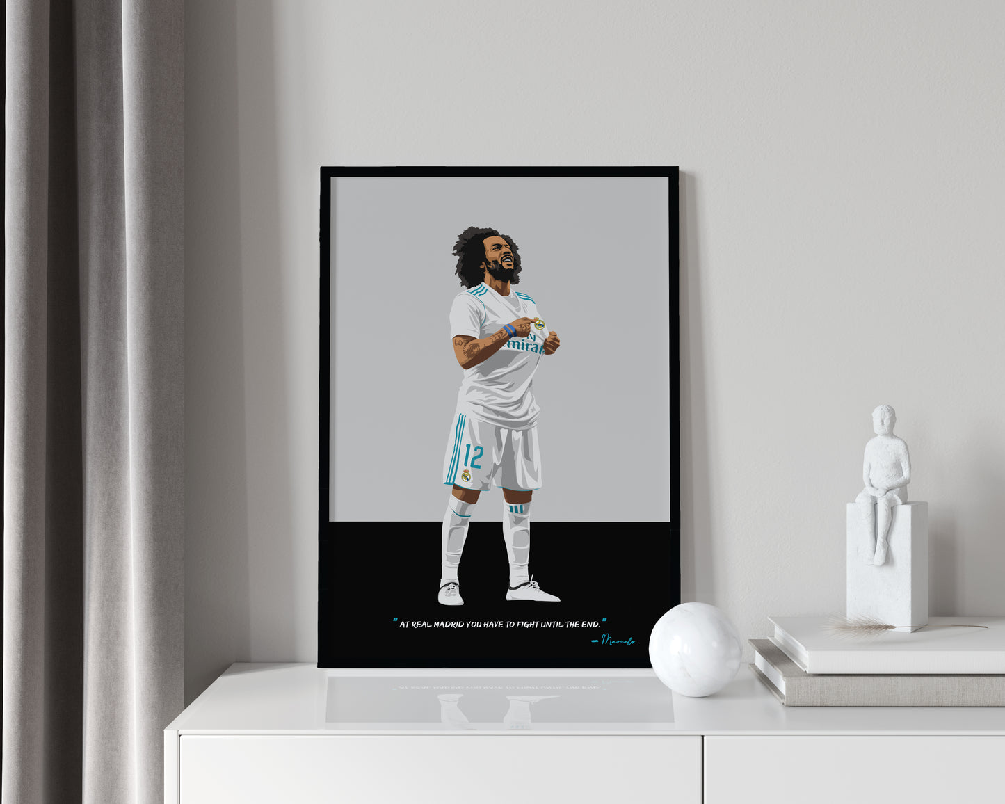 Marcelo Real Madrid Framed Poster