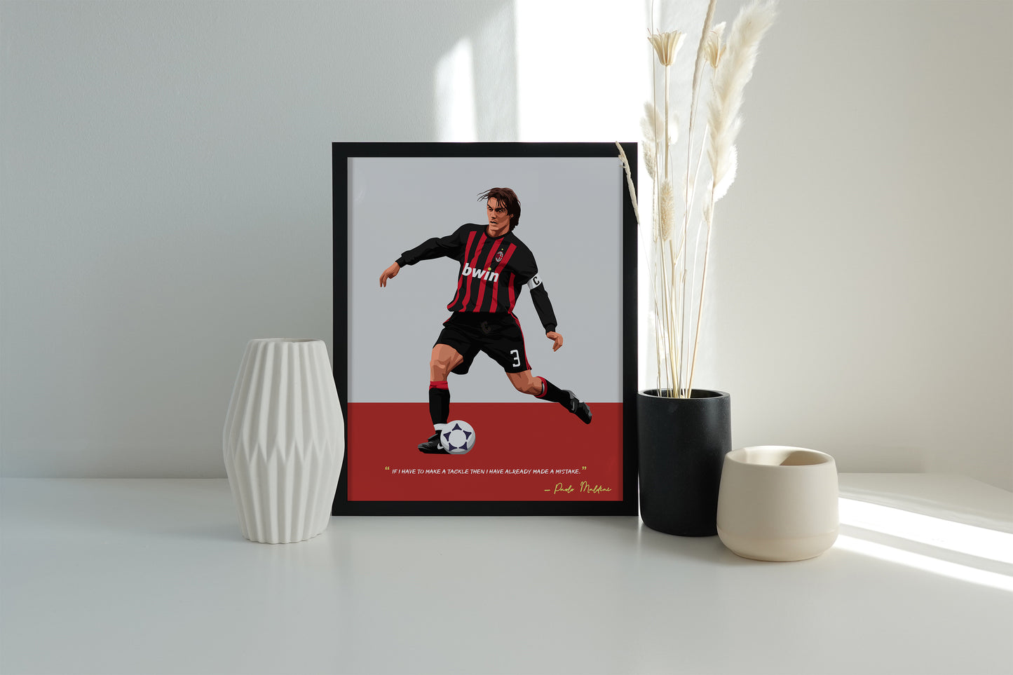 Paolo Maldini AC Milan Framed Poster - International Football