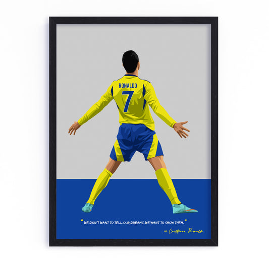 Cristiano Ronaldo Al Nassr Art Frame