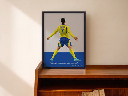 Cristiano Ronaldo Al Nassr Art Frame