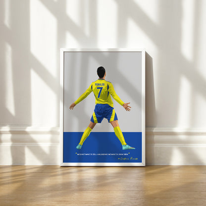 Cristiano Ronaldo Al Nassr Art Frame