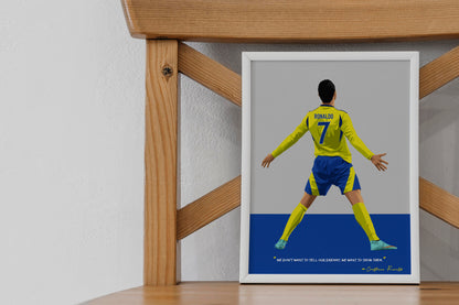 Cristiano Ronaldo Al Nassr Art Frame